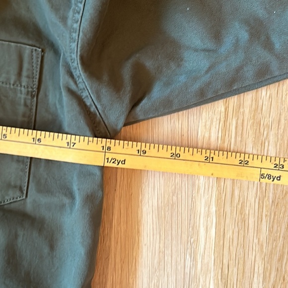 Madewell Mini Shirtdress Longsleeve Button Down with Pockets Green Women Size XS - Picture 5 of 14